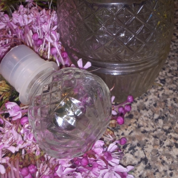 Vintage Clear Textured Glass Decanter With Stopper - Picture 7 of 8